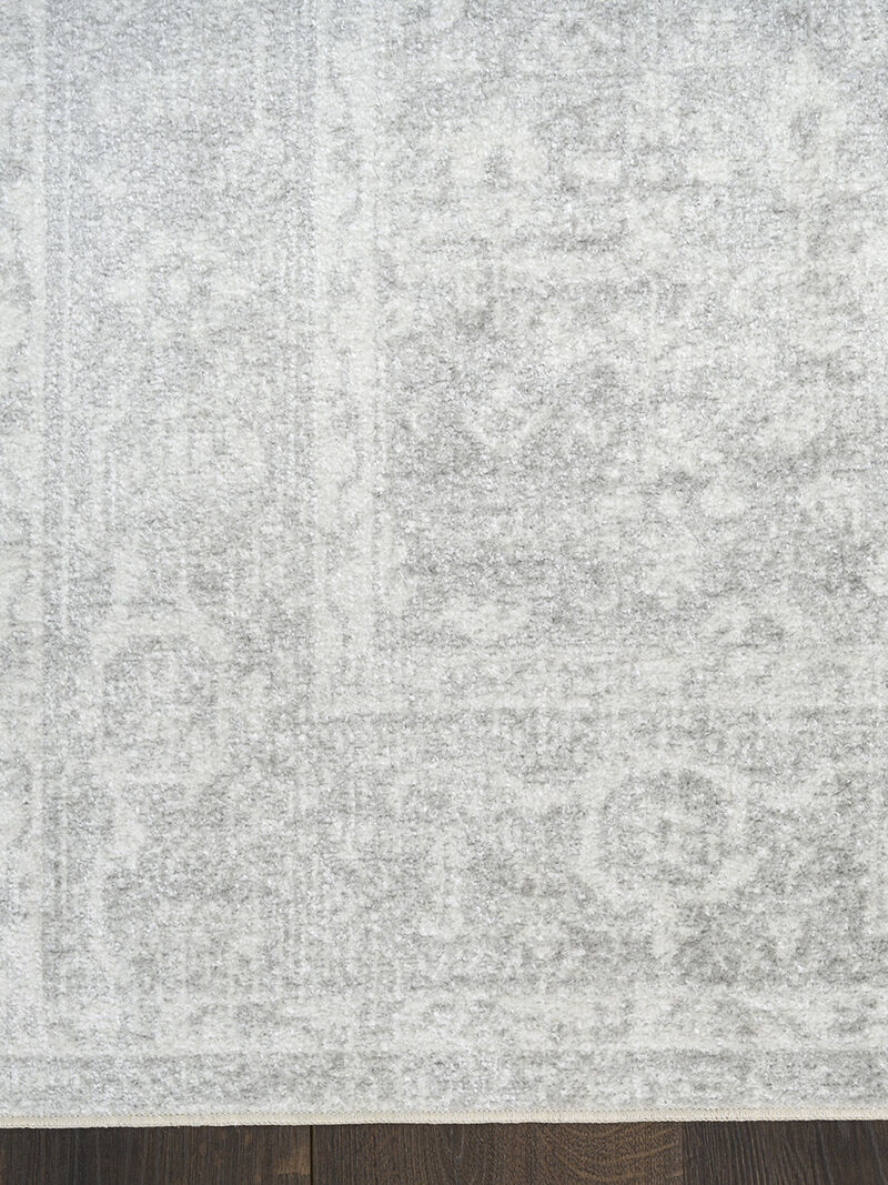 Astra Machine Washable ASW11 Light Gray 7'10" x 10' Rug
