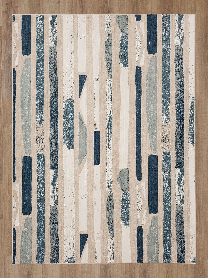 Rendition by Stacy Garcia Home Revelation Majolica Blue 5' 3" X 7' 10" Rug