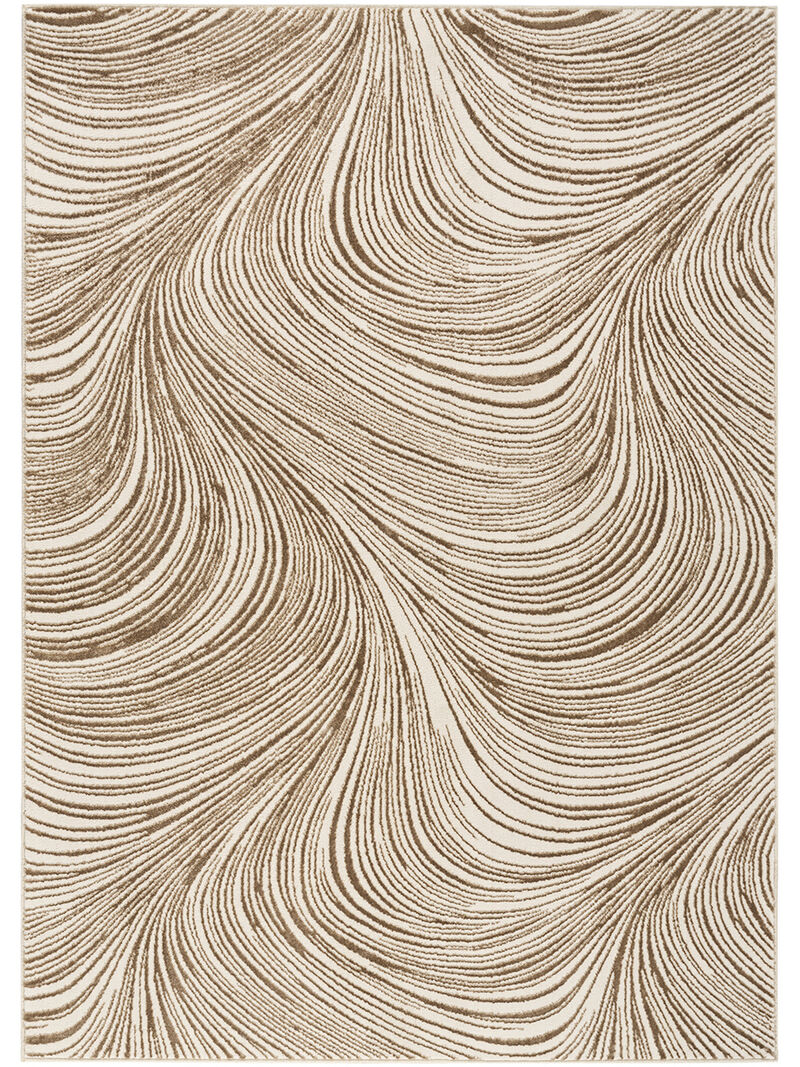 Central Park West CEP02 Beige/Brown 3'11" x 5'11" Rug