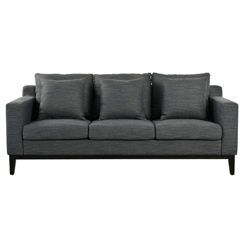 Merax Comfy 3-seat Sofa with Wooden Legs