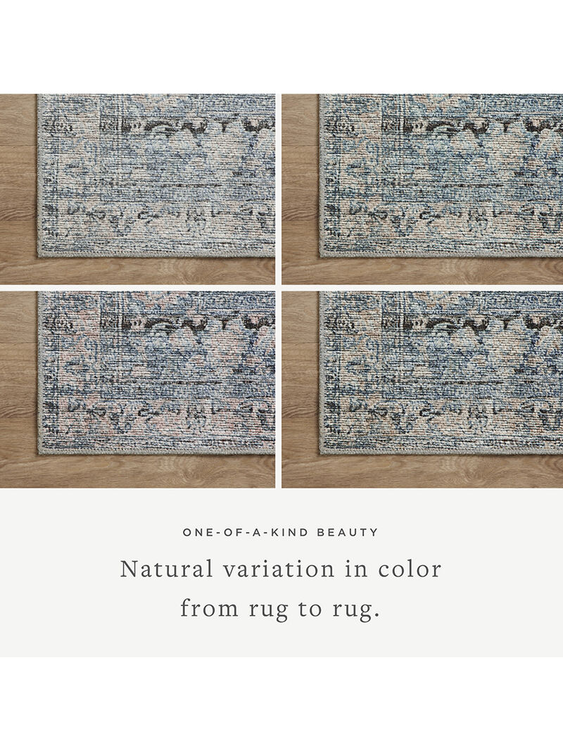 Billie BIL05 Denim/Blush 10' x 14' Rug