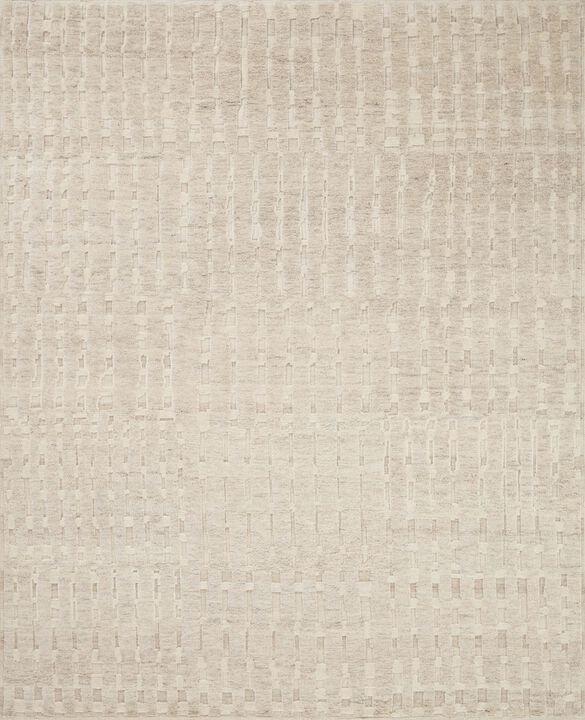 Moore MOE01 Natural/Pebble 5'6" x 8'6" Rug