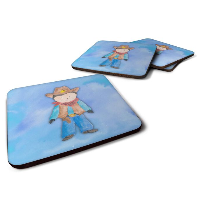 Caroline's Treasures Cowboy Watercolor Decorative coasters, 3.5, Multicolor