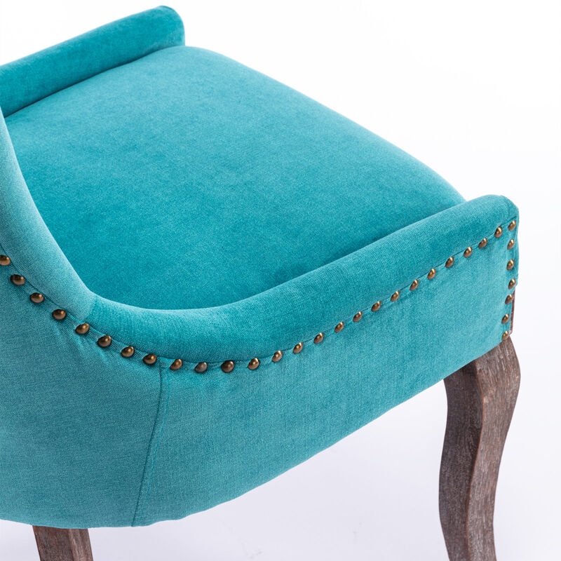 Ultra Side Dining Chair, Thickened Fabric Chairs With Neutrally Toned Solid Wood