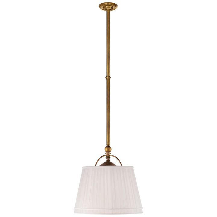 Sloane Double Shop Pendant with Linen Shades