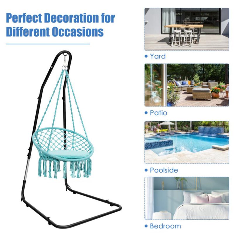Hivvago Adjustable Hammock Chair Stand Steel Frame