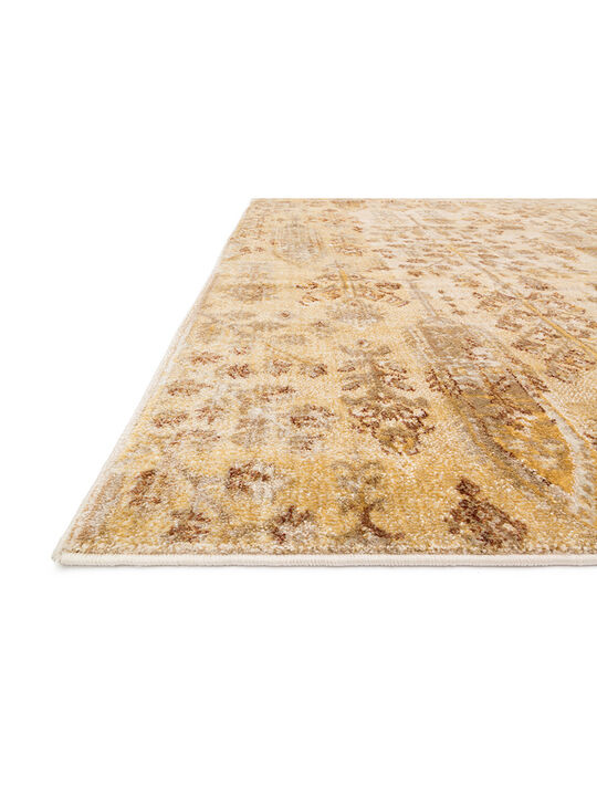 ANASA AF11 Antique Ivory/Gold 18" x 18" Sample Rug
