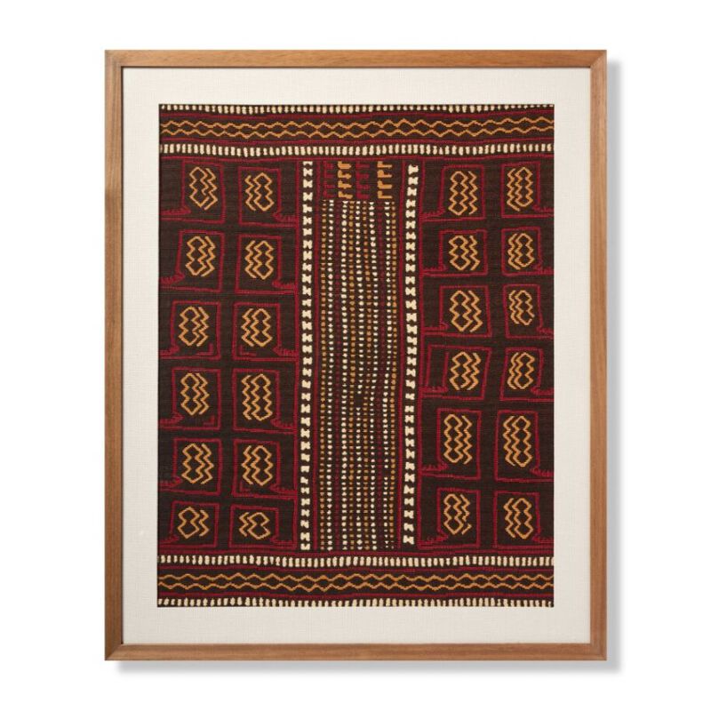 Bassa Burgundy Ivory Wall Art