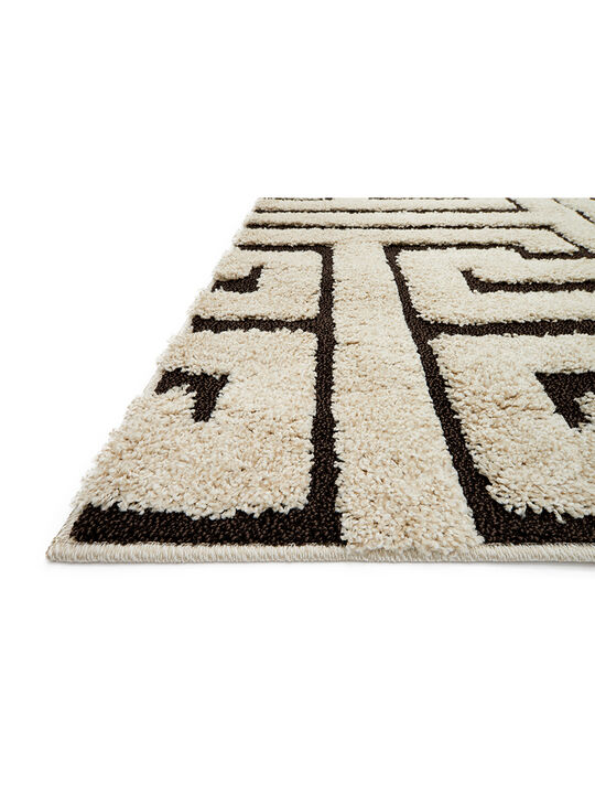 Enchant Ivory/Dark Brown 9' x 12' Rug