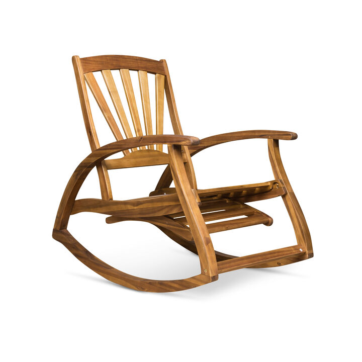 Merax Outdoor Patio Recliner Rocking Chair