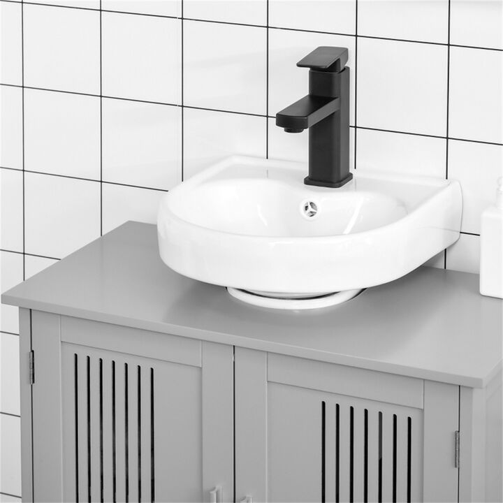 Space-Saving Bathroom Storage Cabinet with Adjustable Shelves