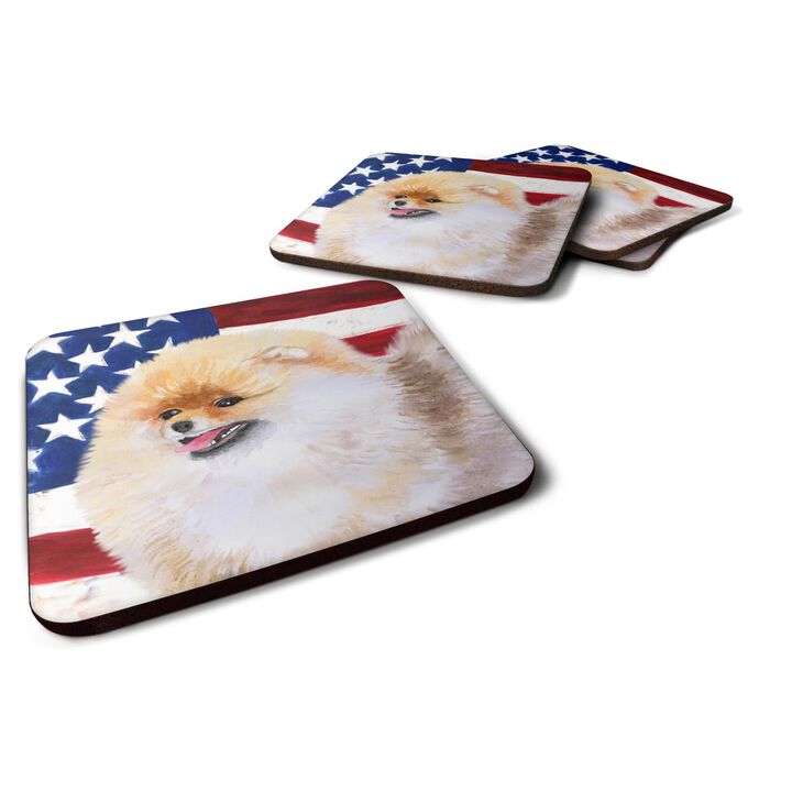 Caroline's Treasures Pomeranian Patriotic Decorative coasters, Multicolor