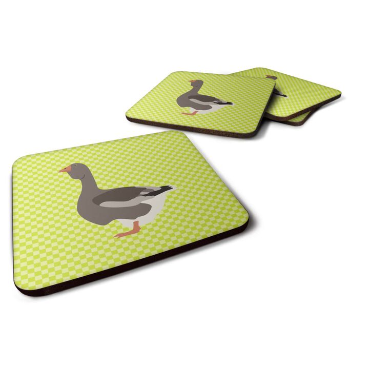 Caroline's Treasures Toulouse Goose Green Decorative coasters, 3.5, Multicolor