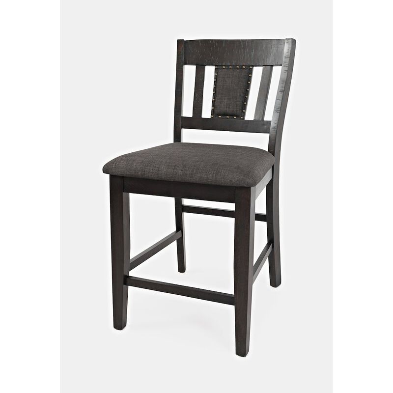 Jofran American Rustics Upholstered Slatback Stool (Set of 2)