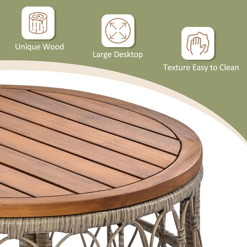 Merax 4-Person Outdoor Seating Group Conversation Set