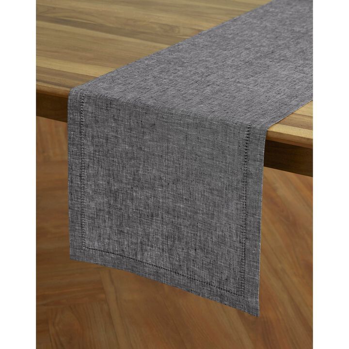 Solino Home 100% Pure Linen Table Runner 14 x 108 Inch | Milan
