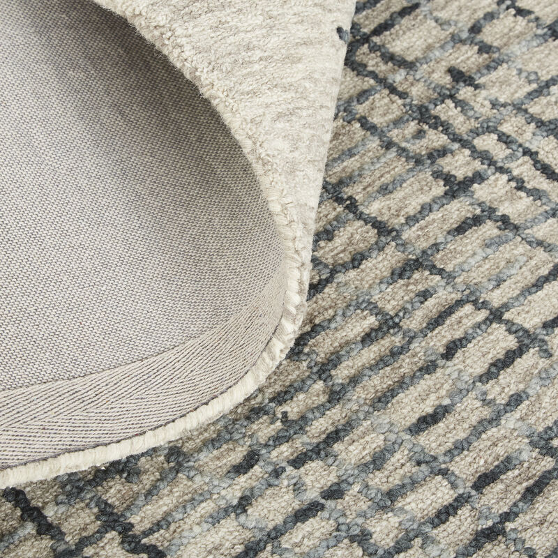 Maddox 8630F Gray/Black/Tan 3'6" x 5'6" Rug