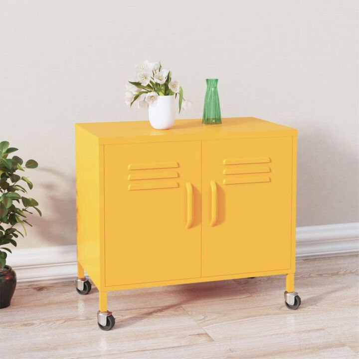 vidaXL Storage Cabinet 23.6"x13.8"x22" Steel