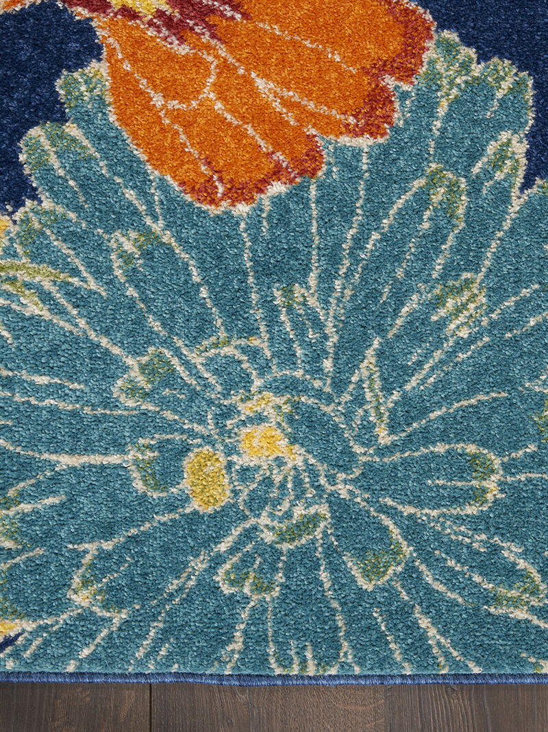 Allur ALR06 Navy/Multicolor 7'10" x 9'10" Rug