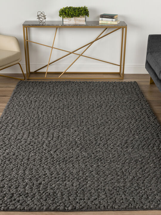 Gorbea GR1 Charcoal 3'6" x 5'6" Rug