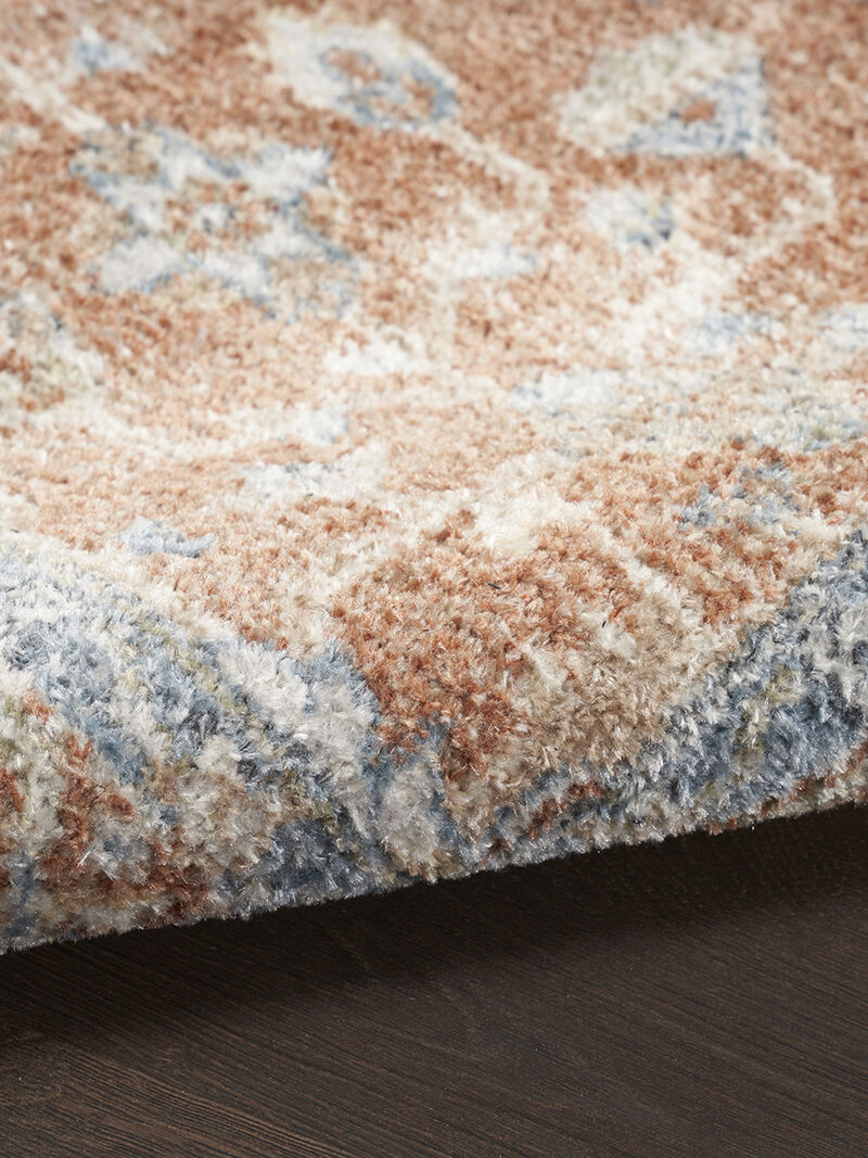 Astra Machine Washable ASW11 Denim/Multicolor 9' x 12' Rug
