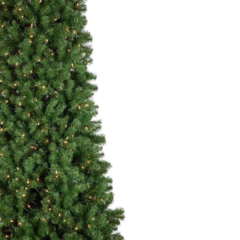 16' Pre-Lit Pendleton Spruce Slim Artificial Commercial Christmas Tree  Clear Lights