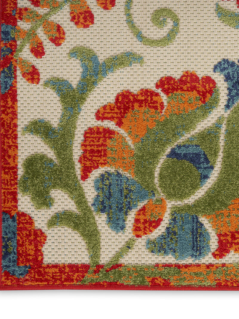 Aloha ALH17 Red/Multicolor 3'6" x 5'6" Rug