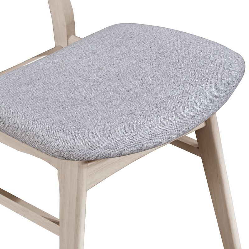 New Classic Furniture Oscar Wood Back Dining Chair (Set of 2), White Ash