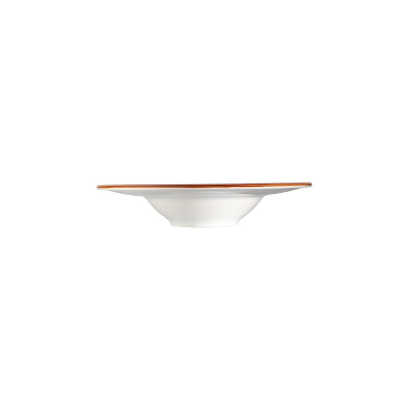 Terracota dia.11" h:2.5" 14 oz. Round Terracotta Porcelain Bowl (Set of 2)
