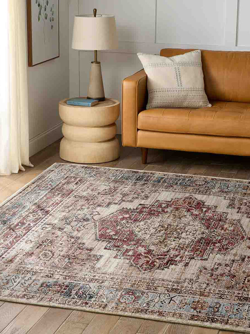 Leila Emory Red 5' x 7'6" Rug
