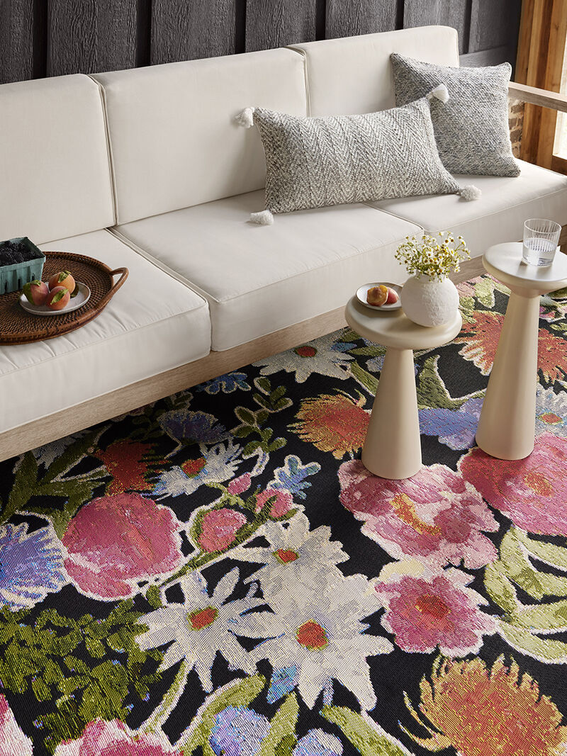 Botanical BOT01 Black/Multi 5'3" x 7'8" Rug