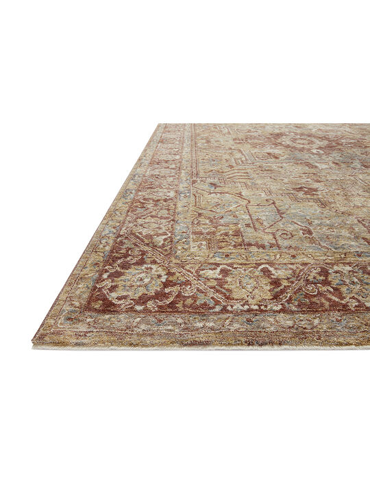 Gaia GAA01 Gold/Brick 5' x 7'8" Rug