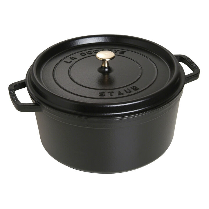 Staub Cast Iron 9-qt Round Cocotte - Dark Blue Staub Cast Iron 9-qt Round Cocotte - Dark Blue