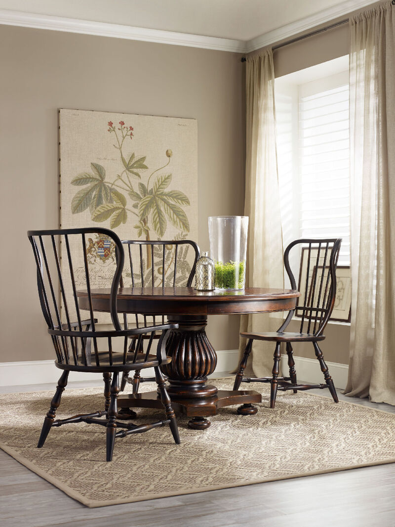 Sanctuary Spindle Arm Chair in Black