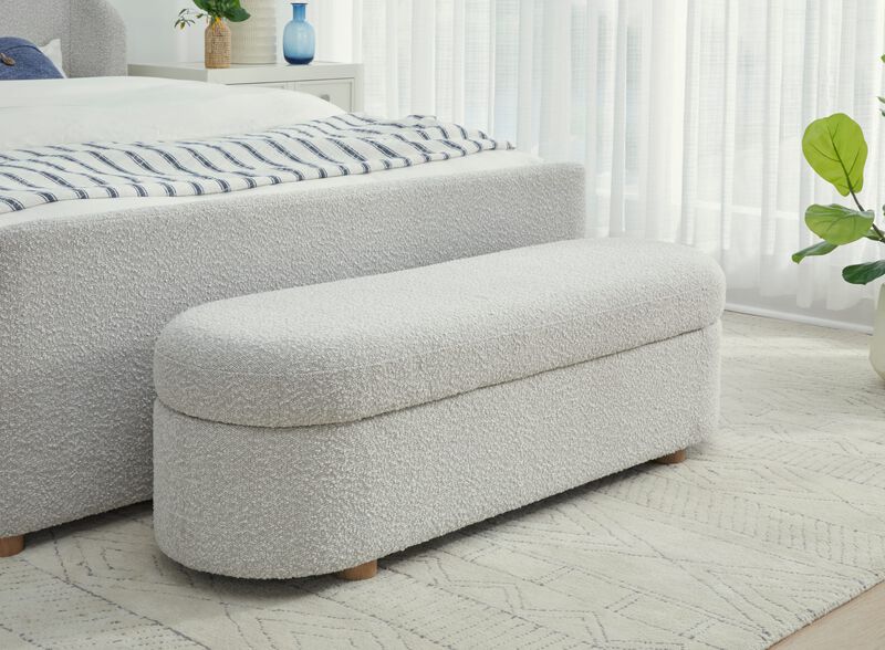 Kiki Upholstered Hinged Storage Bench
