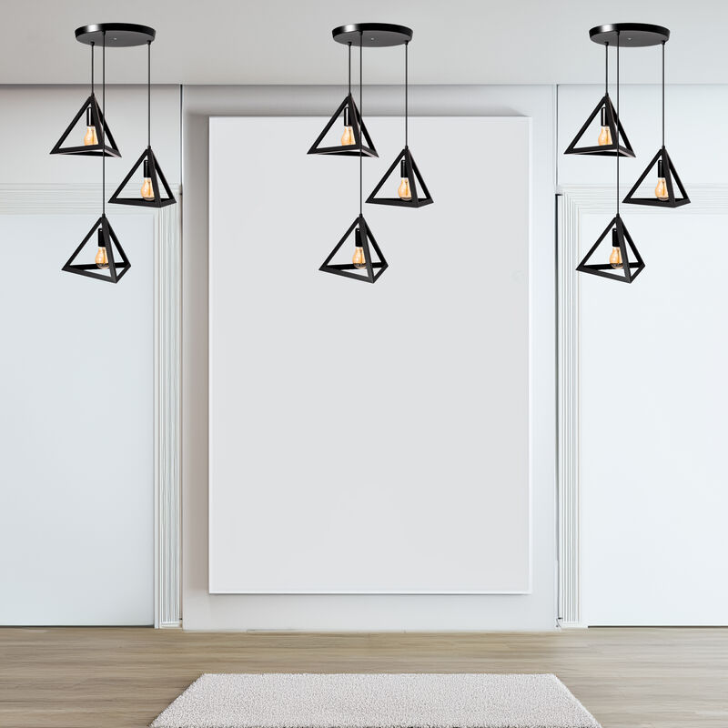Sset of 3 Triangle Ceiling Lights