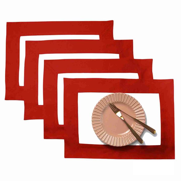 Solino Home 100% Pure Linen 14 x 19 Inch Placemats Set of 4 | Contempo