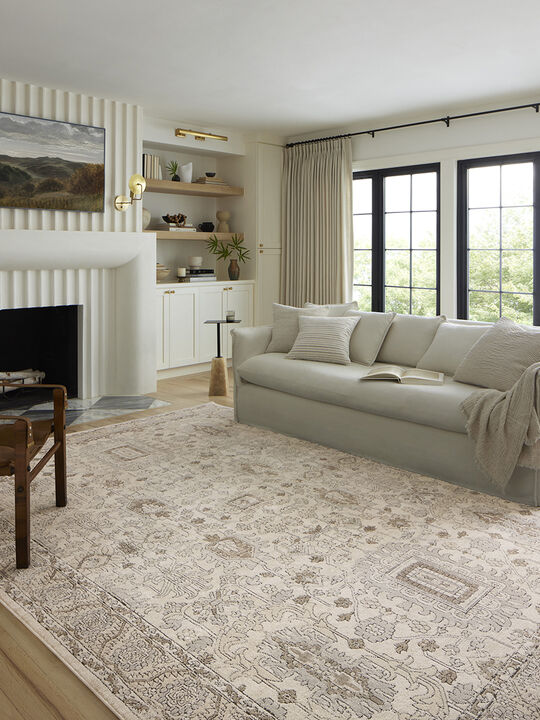 Teagan TEA03 Ivory/Sand 3'4" x 5'7" Rug