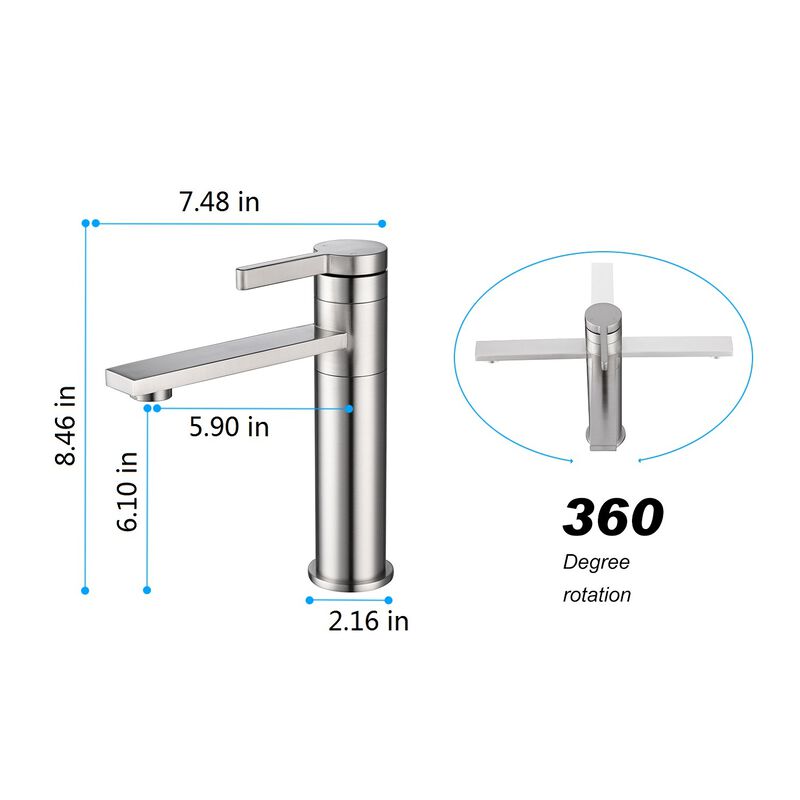 Single Handle Sink Vanity Bathroom Faucet