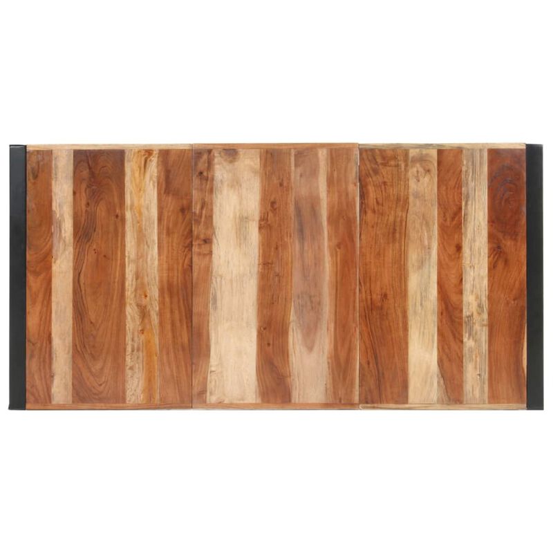 vidaXL Dining Table 63"x31.5"x29.5" Solid Wood with Sheesham Finish