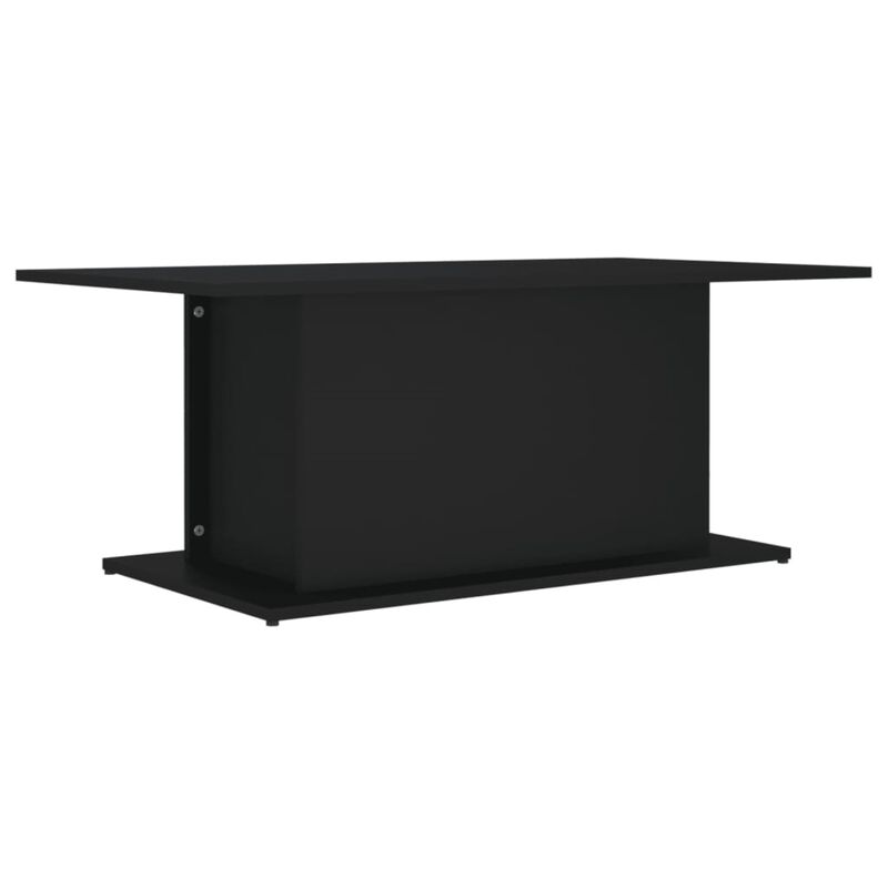 vidaXL Coffee Table Black 40.2"x21.9"x15.7" Chipboard