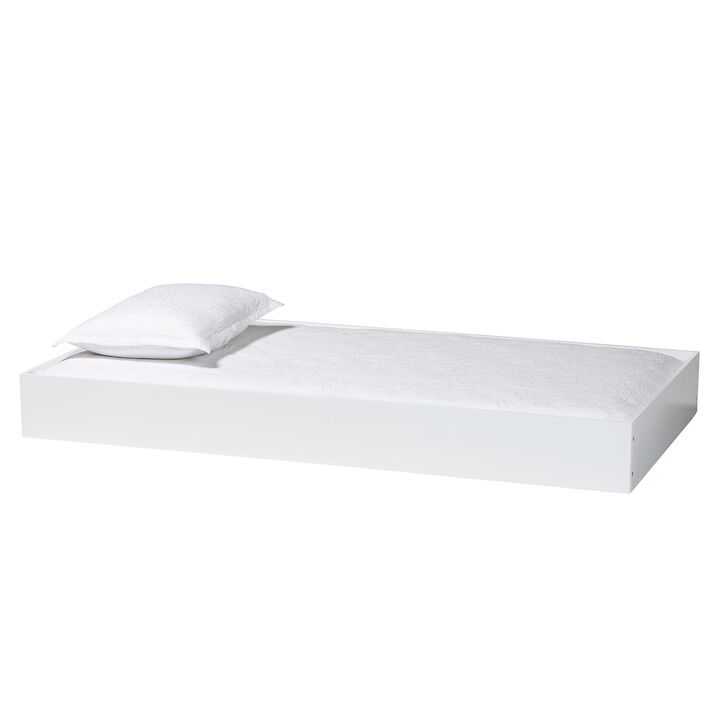 Baxton Studio Roni Modern White Wood Twin Trundle Baxton Studio Roni Modern White Wood Twin Trundle