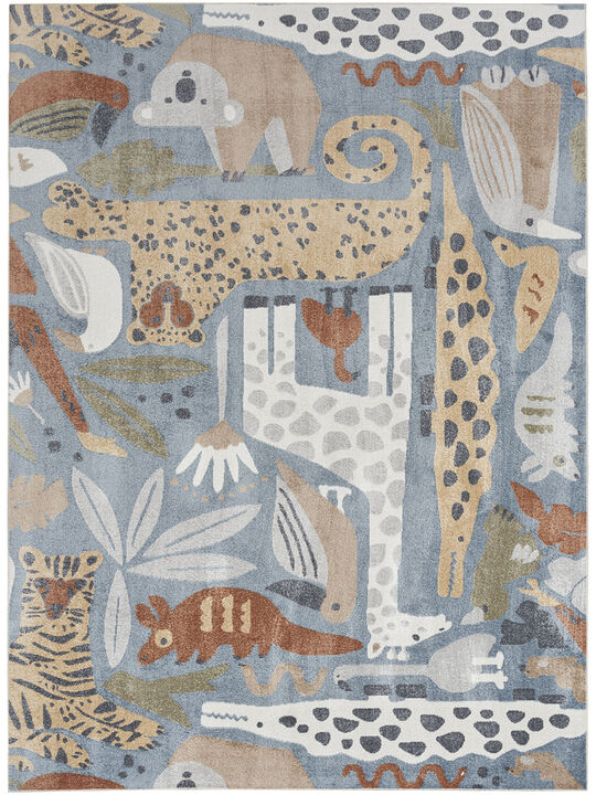 Astra Machine Washable ASW01 Multicolor 4' x 6' Rug