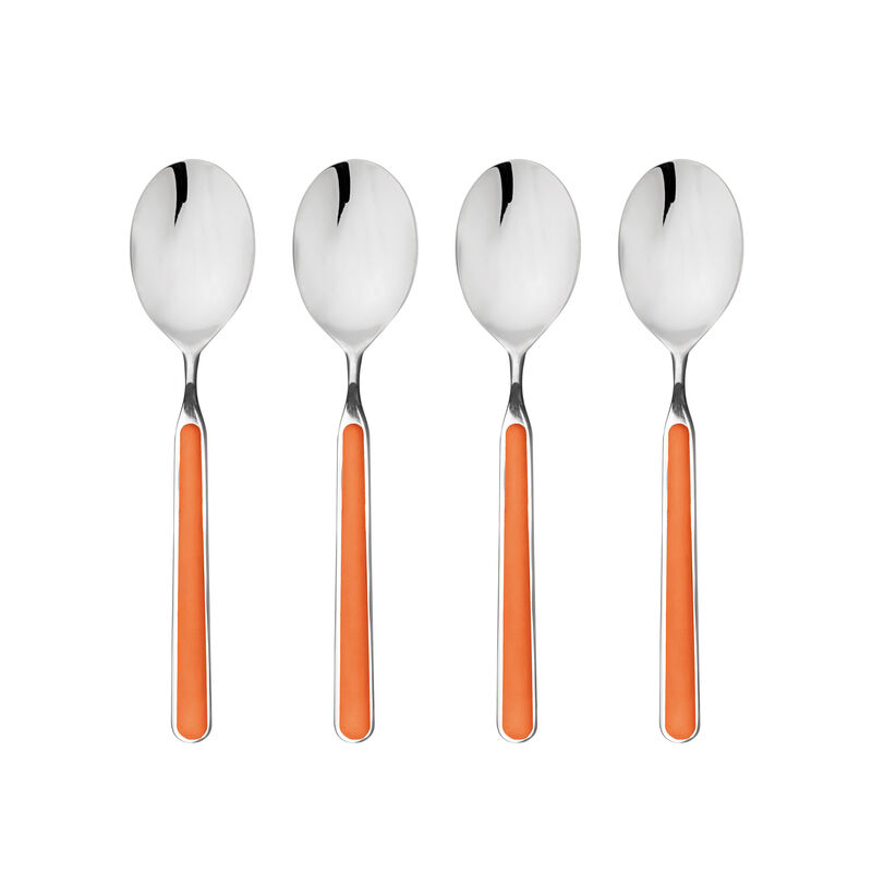 Fantasia 4-Piece American Coffee Spoon Set in Carrot
