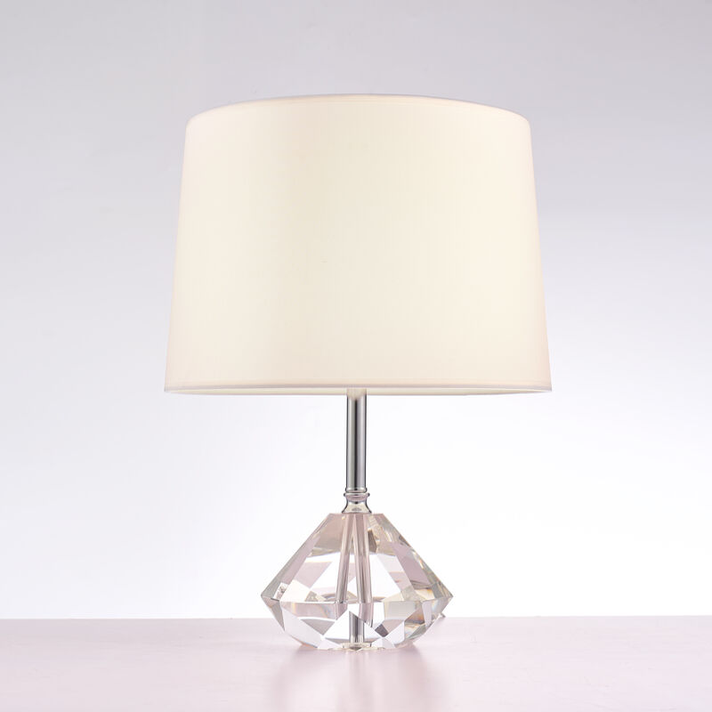 Pasargad Home Tortona Metal & Acrylic Table Lamp, White/Clear