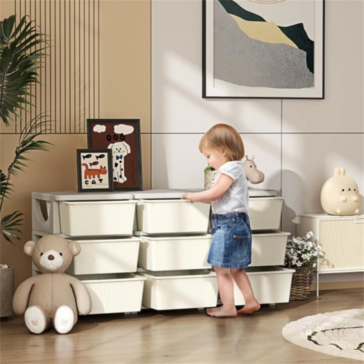 Clothes & Toy Cubby Storage Versatile Organizer for Kids’ Room & Closet