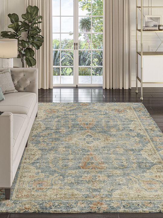 Tuscany TU13 Teal 10' x 14' Rug