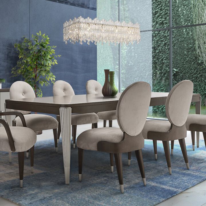 Michael Amini Roxbury Park Rectangular Dining Table - Slate