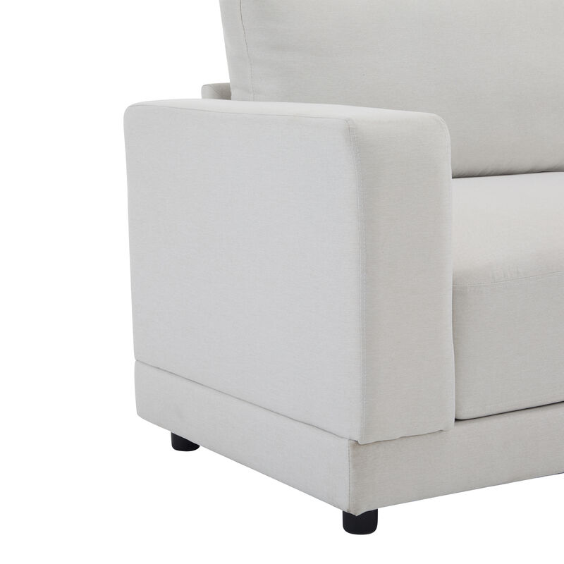 Merax Modern Fabric Loveseat Sofa