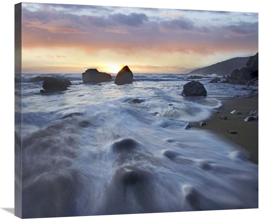 Kirk Creek Beach, Big Sur, California-Canvas Art-30x26.4